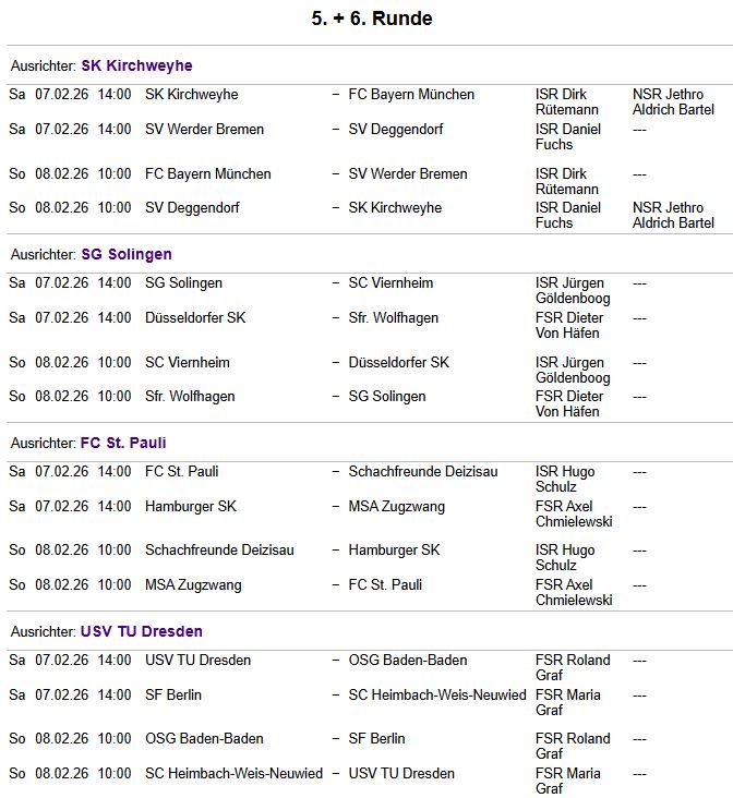 Runden 5 + 6