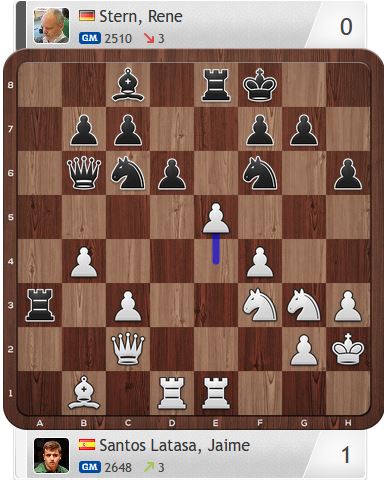 32.e5 beendet im höheren Sinne die Partie. Weiß wird Dh7 und Sh5 folgen lassen, und die versprengten schwarzen Kräfte haben keine Chance, zeitig zur Rettung ihres Monarchen herbeizueilen.